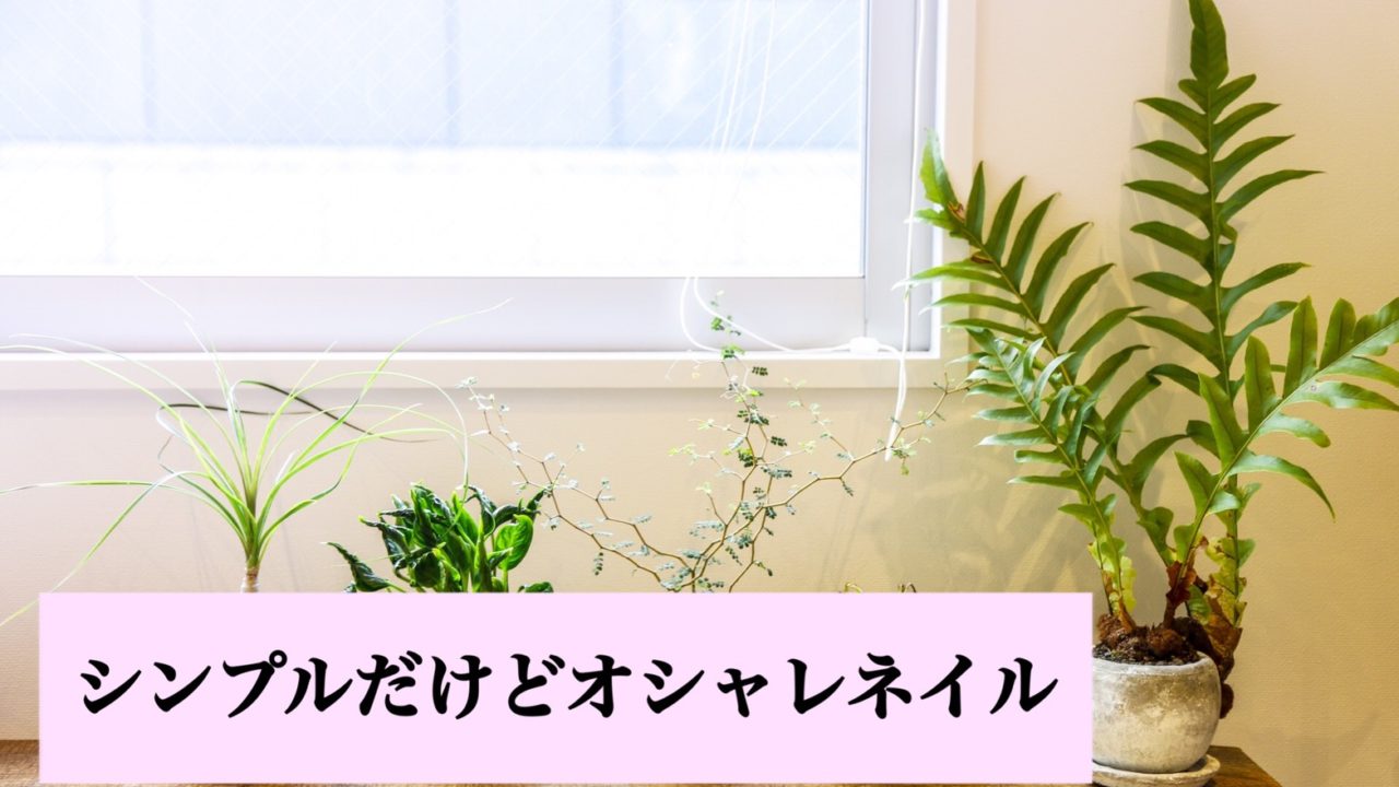 シンプルだけどおしゃれなネイルデザイン