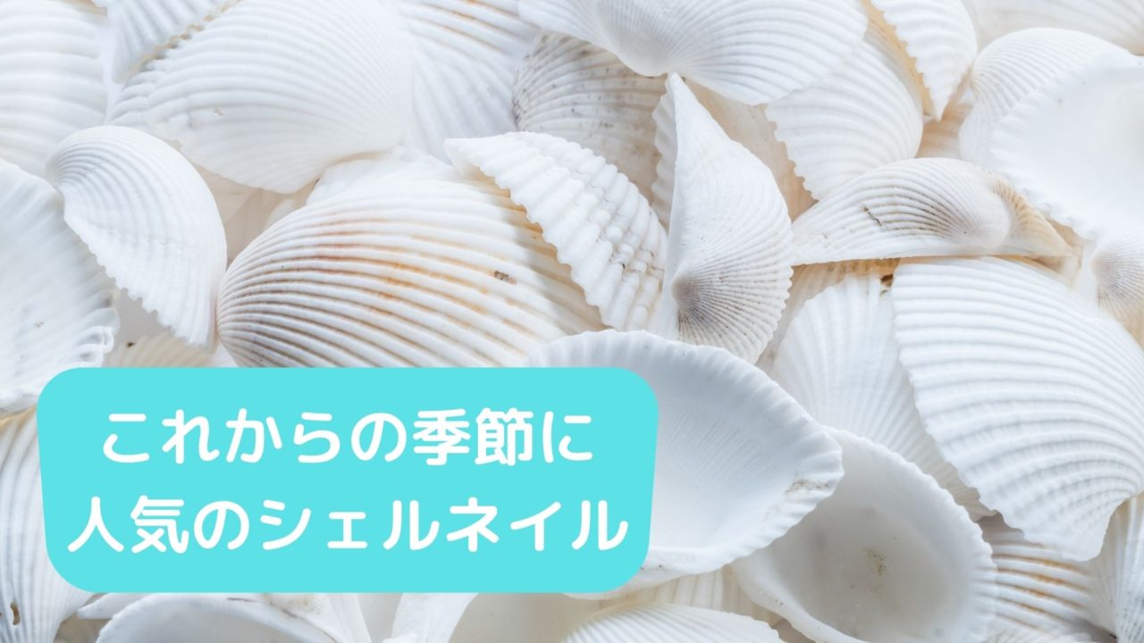 今年も人気な違い無し！！『シェル』を使ったネイルデザイン