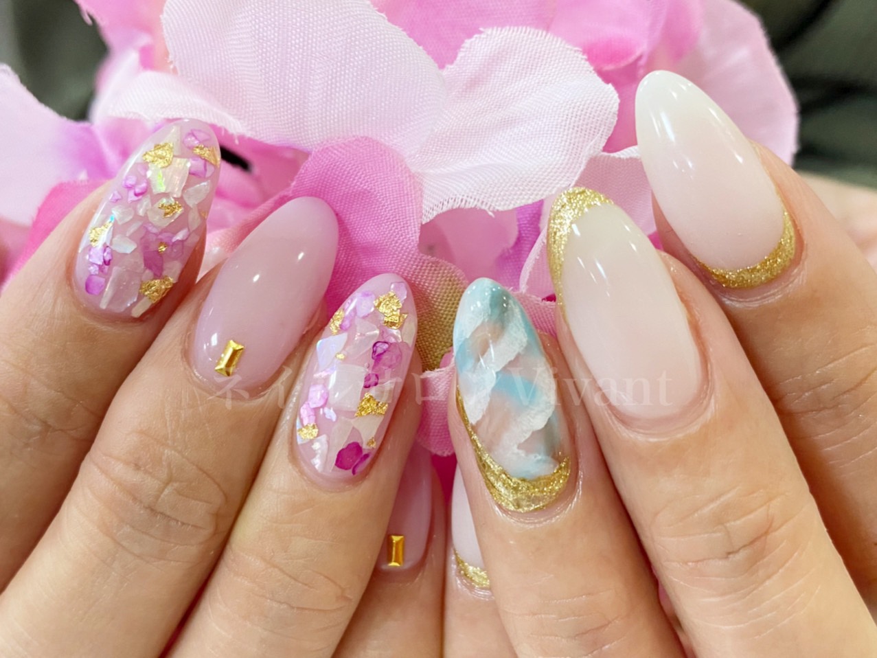 ちぐはぐネイル