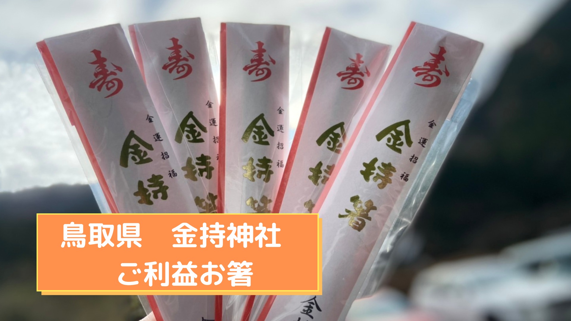 鳥取県金持神社　ご利益お箸