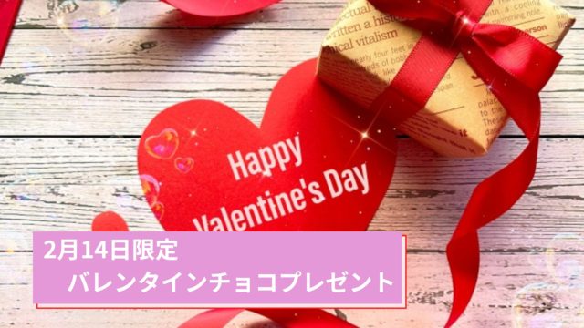 2月14日限定バレンタインチョコプレゼント