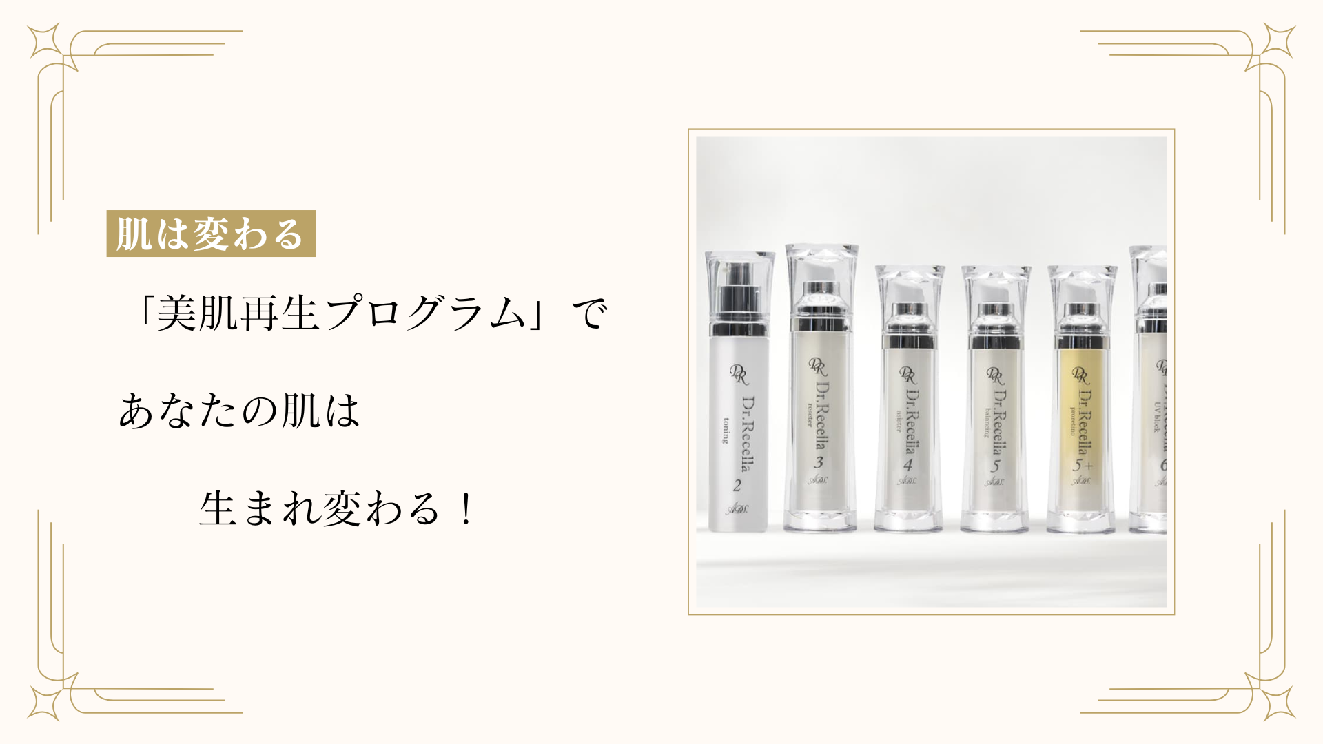 「美肌再生プログラム」であなたの肌は生まれ変わる!