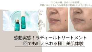 感動実感!ラディールトリートメント1回でも叶えられる極上美肌体験