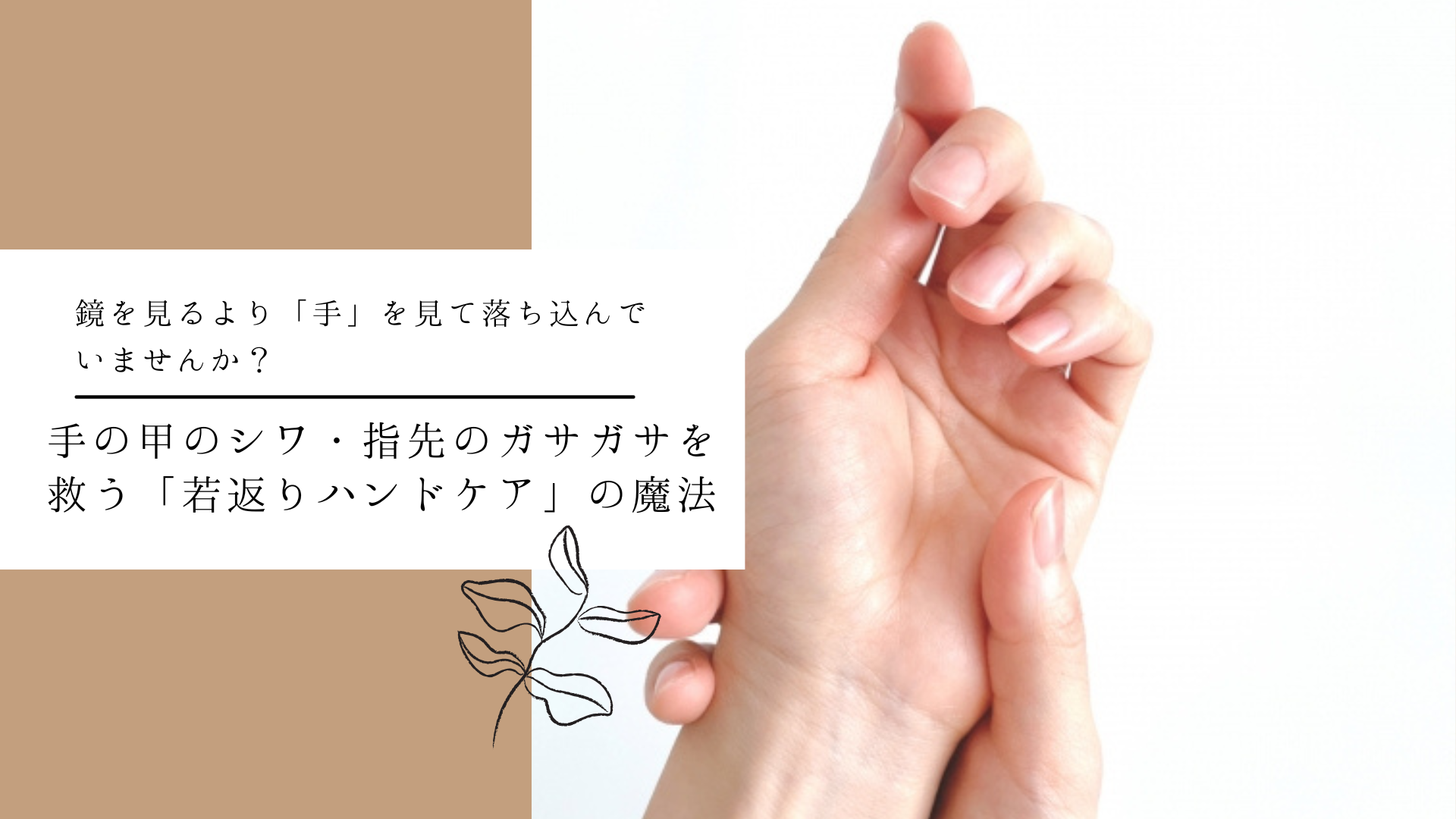 鏡を見るより「手」を見て落ち込んでいませんか?手の甲のシワ・指先のガサガサを救う「若返りハンドケア」の魔法