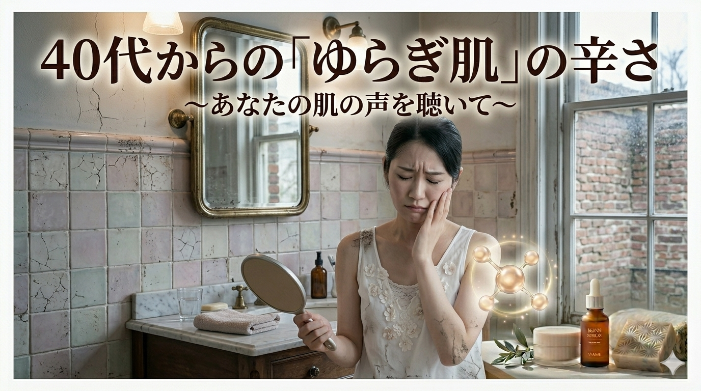共感しかない！40代からの「ゆらぎ肌」の辛さ