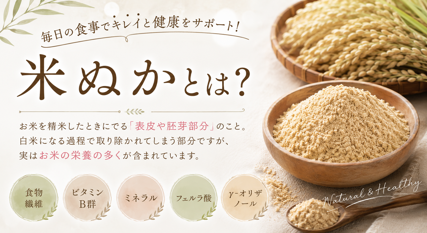 米ぬかとは？