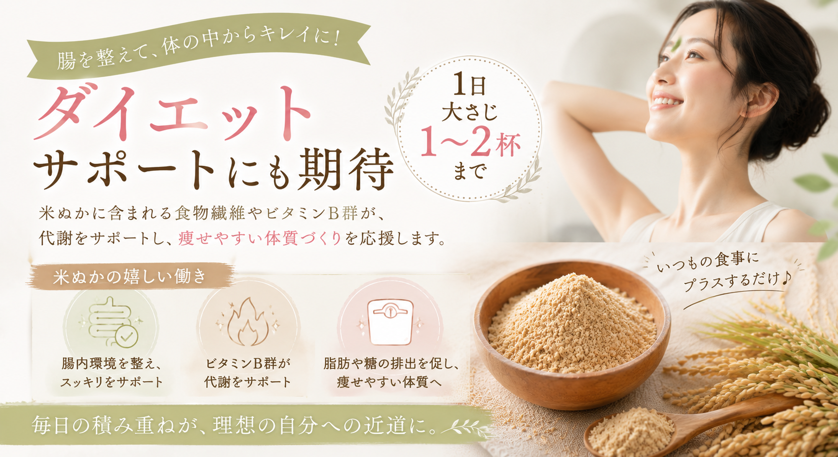 ダイエットサポートにも期待