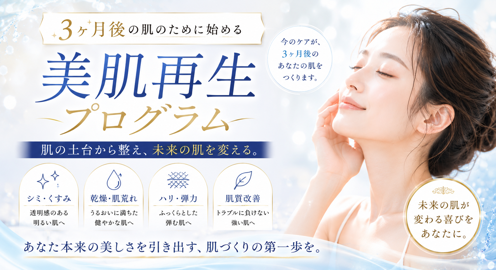 3ヶ月後の肌のために始める「美肌再生プログラム」